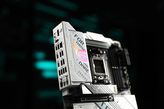 feature - x870-a The top half of the ROG Strix X870-A Gaming WiFi motherboard
