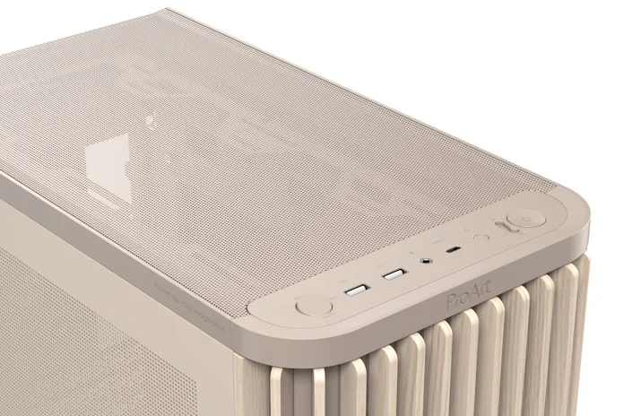 The front I/O of the ProArt PA401 Beige