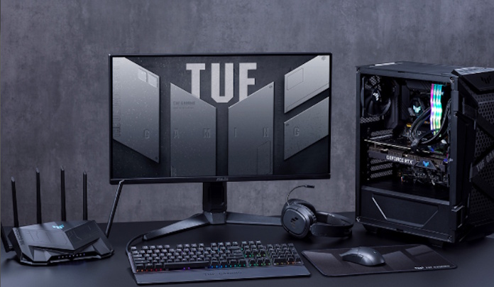 A TUF Gaming PC setup